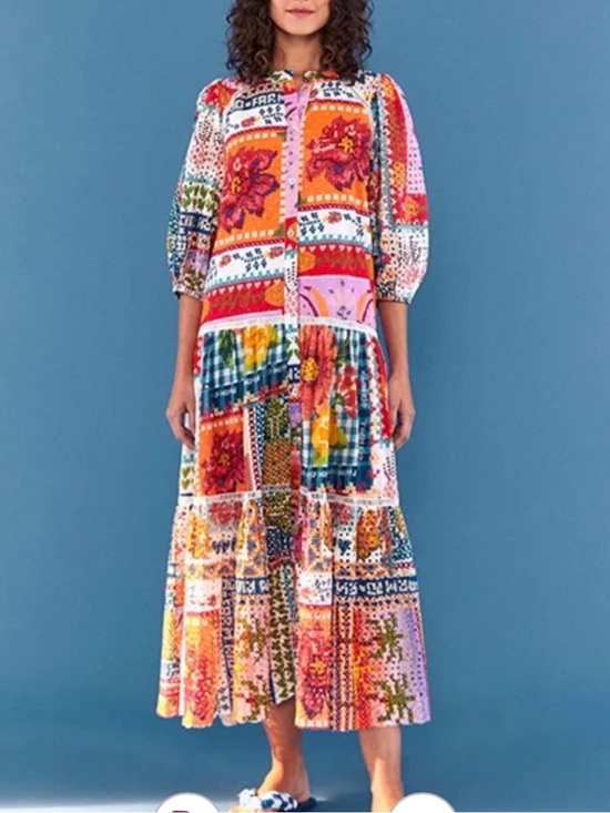 FARM Rio Dresses & Skirts - FARM Rio summer stitches eyelet dress